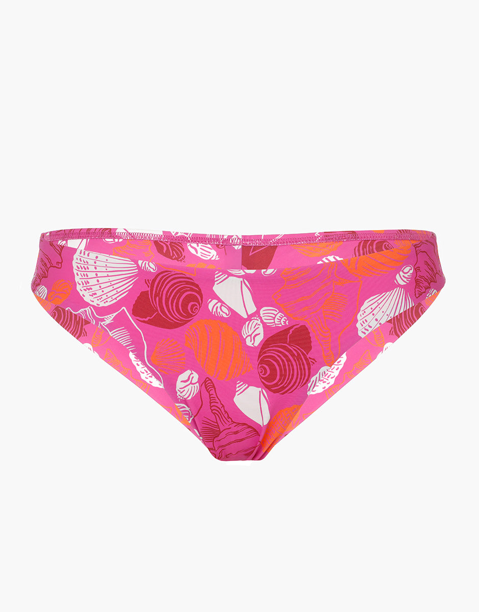 Lovable Glam Shiny Micro Costume Brasiliano RCS Recycled fucsia conchiglie