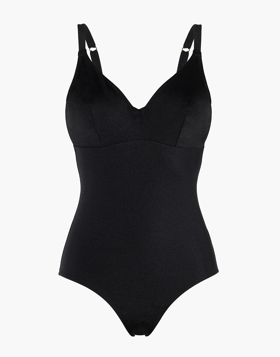 Lovable Glam Shiny Micro Expert Shiny Micro costume intero nero