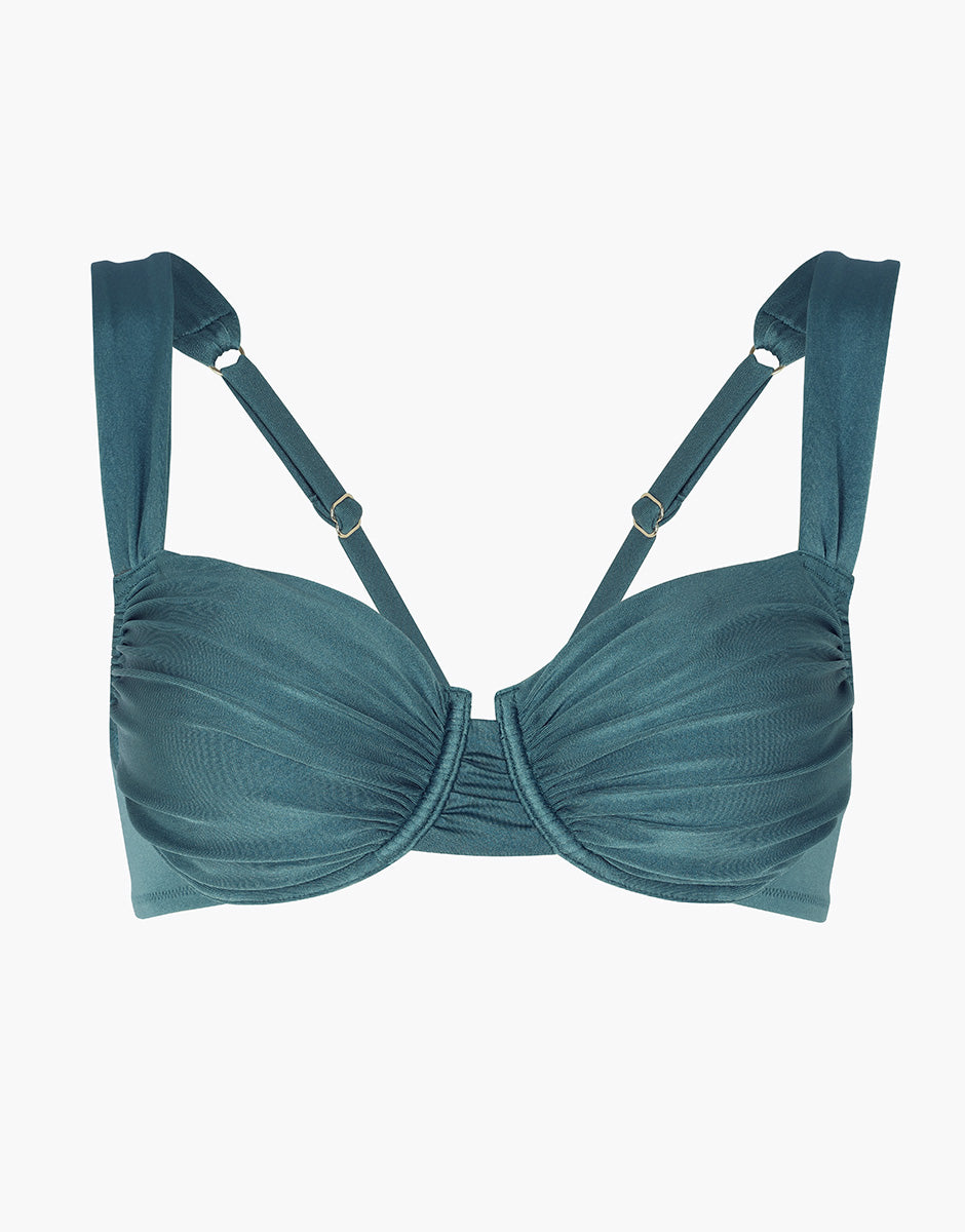 Lovable Glam Shiny Micro Plain Trendy Shiny Micro reggiseno balconette verde