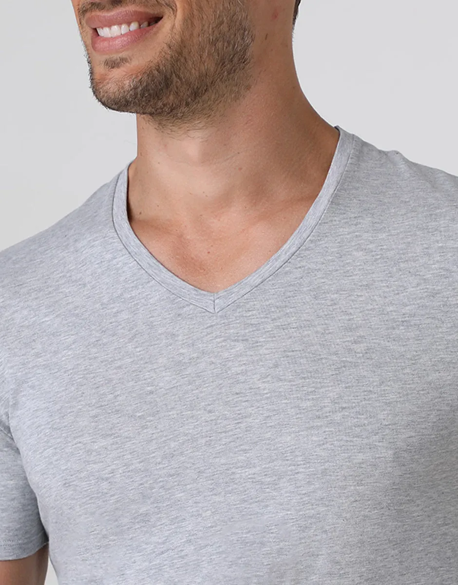 Lovable Basic Soul T-Shirt Cotton Stretch grigio melange taglia 4/M in cotone elasticizzato