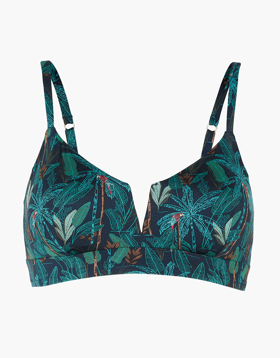 Lovable Glam Shiny Micro Contemporary Printed Micro reggiseno bikini verde tropicale