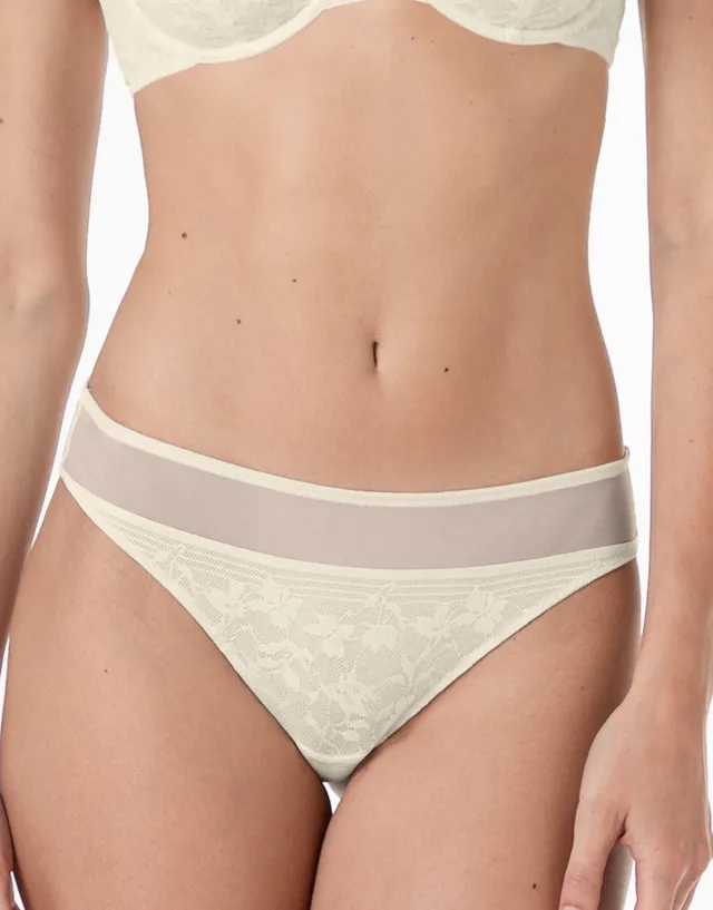 Lovable So Lacy Panties Brasiliano Blossom Lace brasiliano avorio in pizzo