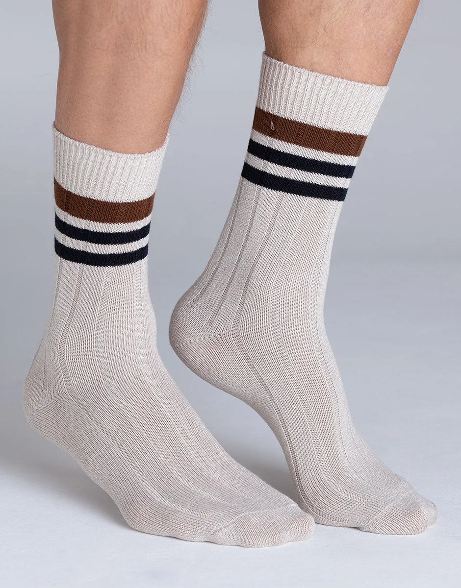 Lovable Basic Soul Calzini Corti Fancy Bamboo beige traspiranti