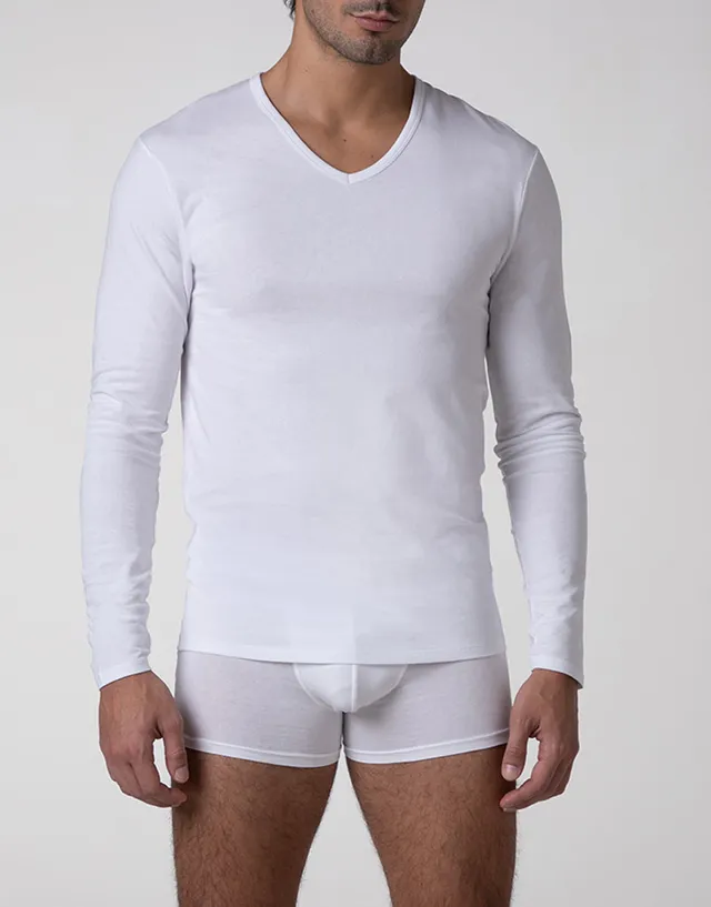 Lovable Basic Soul Cool Sensation maglia scollo a V bianca 3/S–6/XL termoregolante