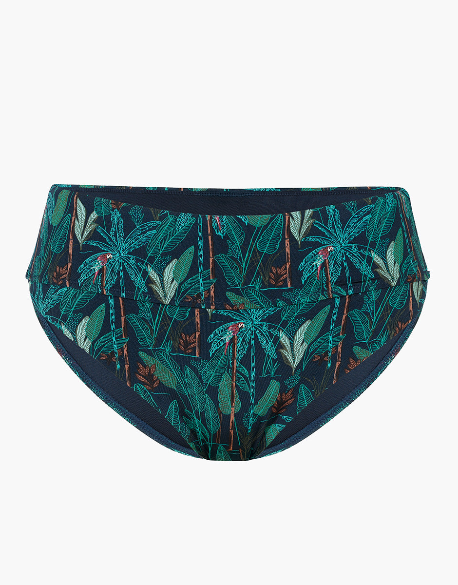 Lovable Glam Shiny Micro Contemporary Printed Micro slip alto stampa foresta tropicale