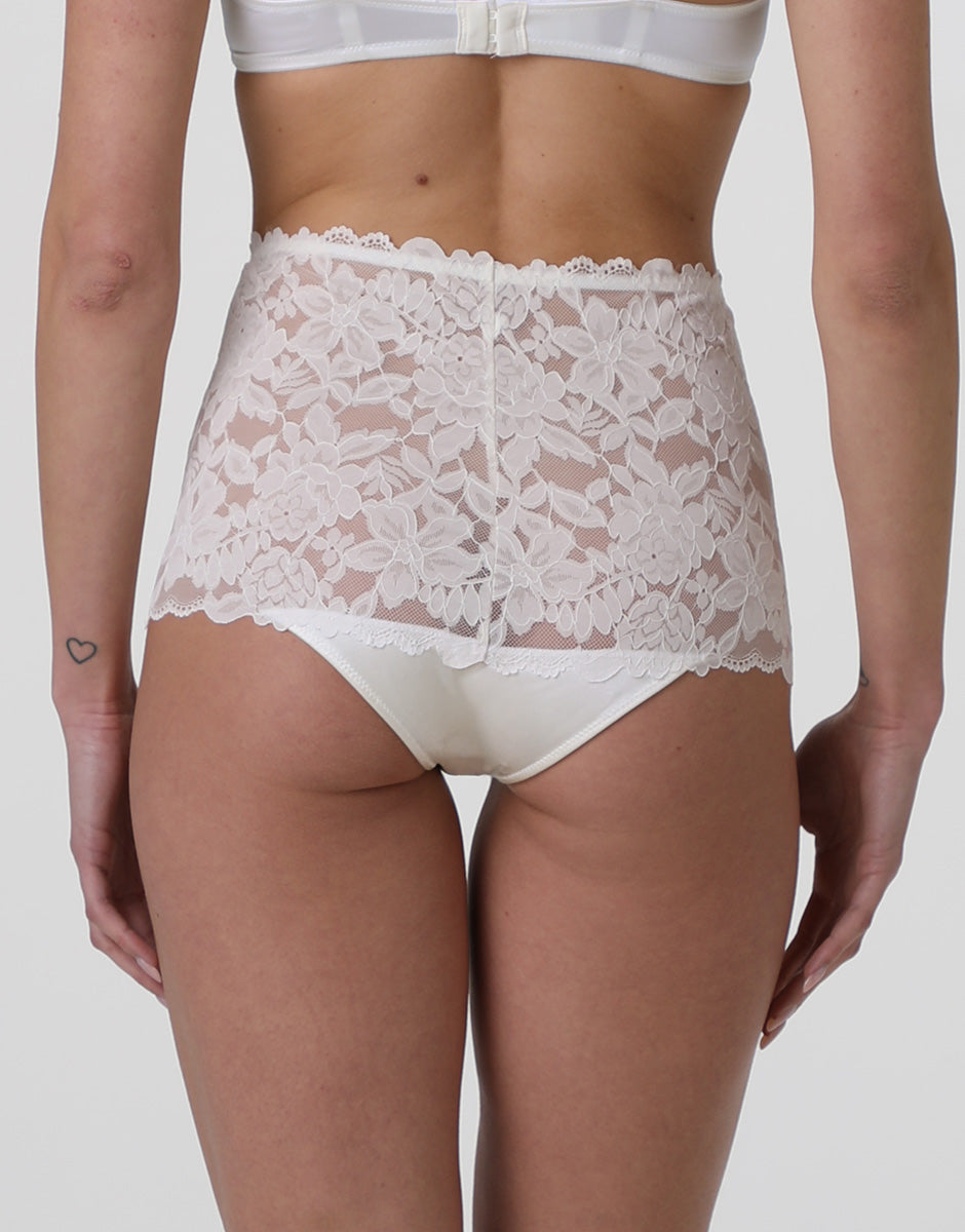 Lovable So Lacy Panties Beautiful Lace slip alto bianco latte 2/S