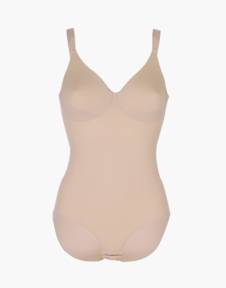 Lovable Invisible Essence body con ferretto in microfibra nudo chiaro