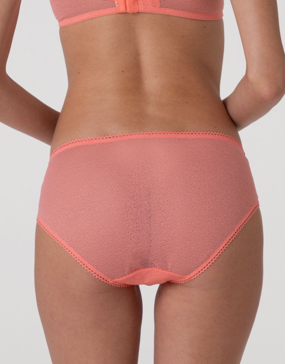 Lovable Fancy Mesh slip in tulle corallo