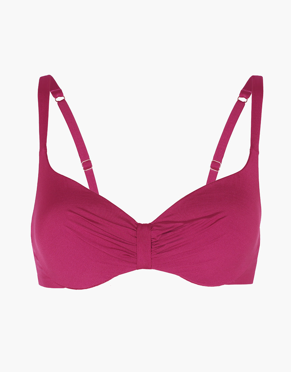 Lovable Glam Shiny Micro Shiny Micro reggiseno con ferretto lampone viola