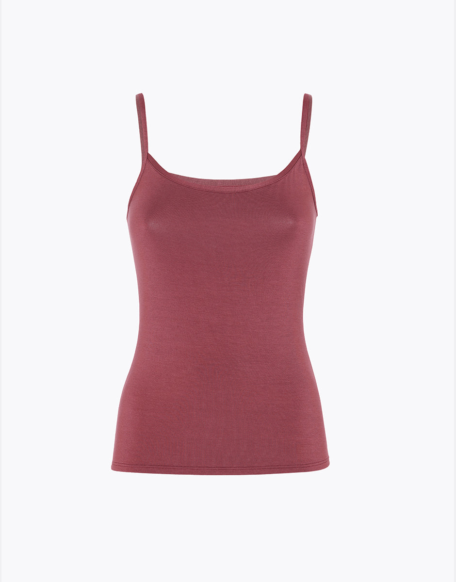 Lovable Basic Soul L7012E1-BV6 top rosso amaranto in viscosa