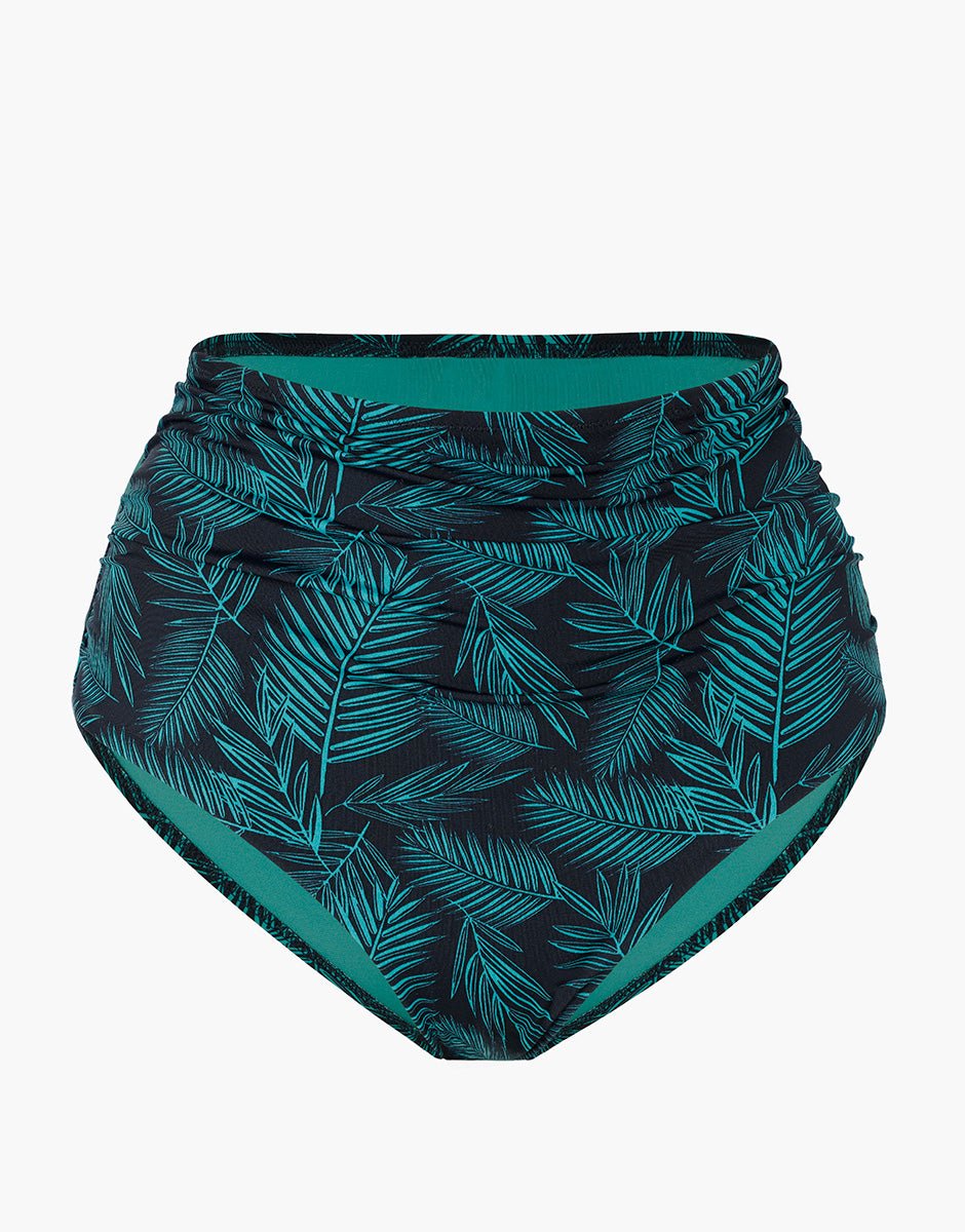 Lovable Glam Shiny Micro Foulard Shaping Micro slip bikini alto smeraldo blu