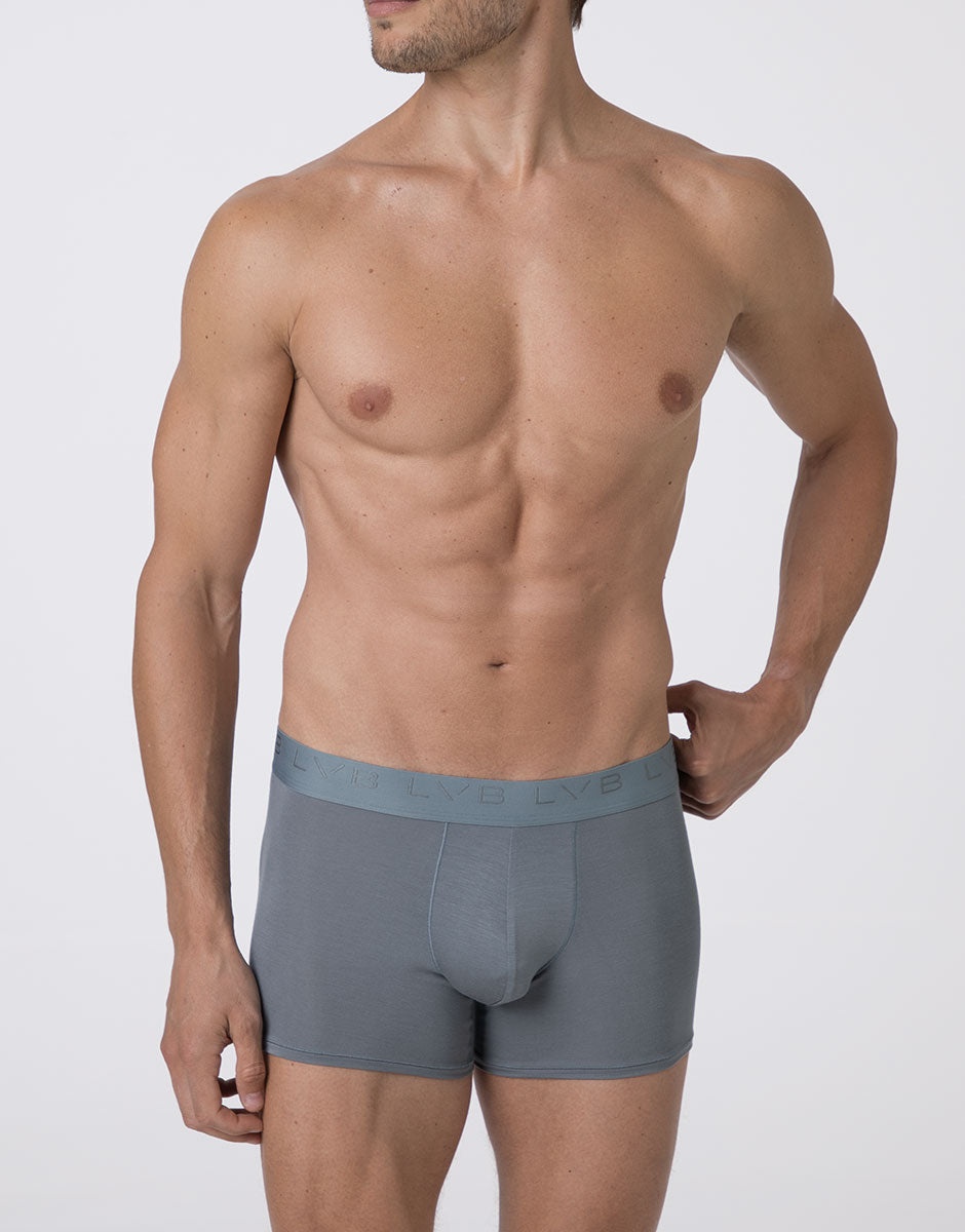 Lovable Value Elegance Boxer Lungo Ultra Stretch Modal carta da zucchero scuro