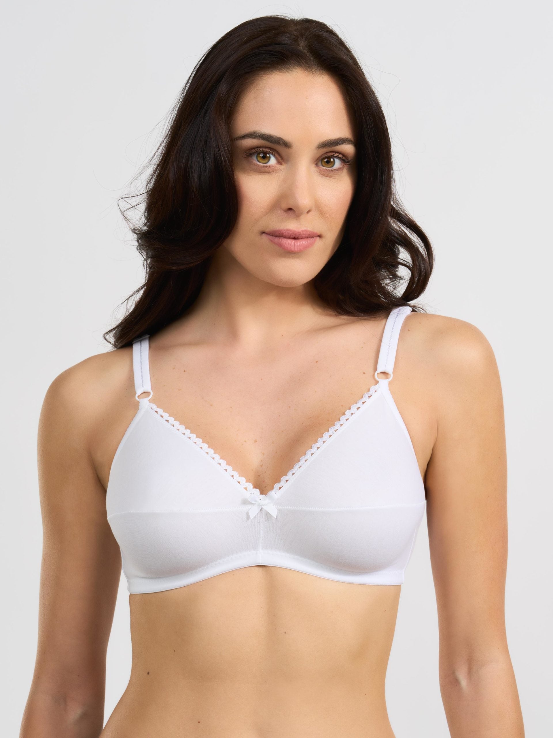 SPIMAN Armonya reggiseno in cotone elasticizzato coppa B bianco