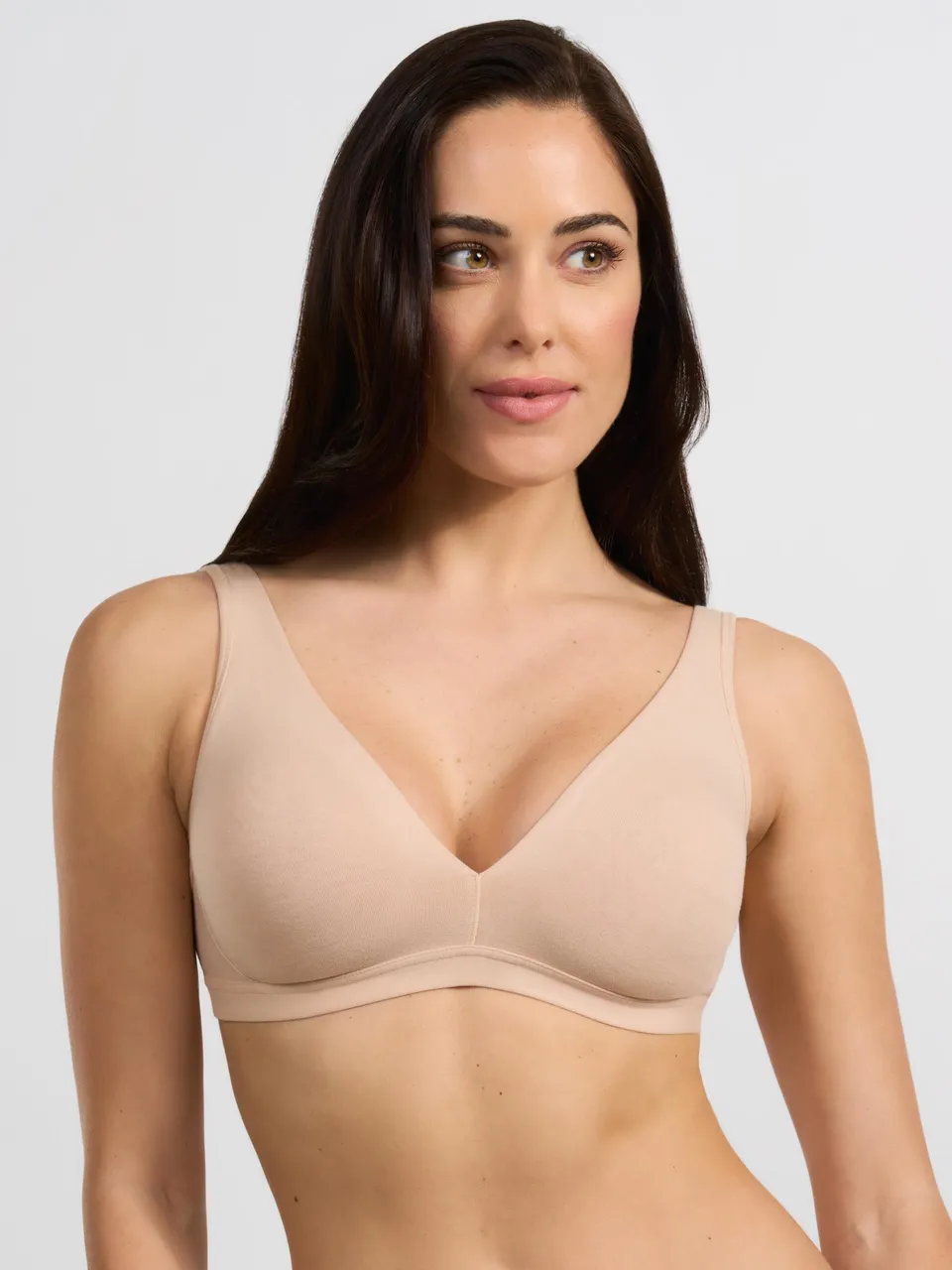SPIMAN Millennial reggiseno modello vela bianco coppa B in cotone