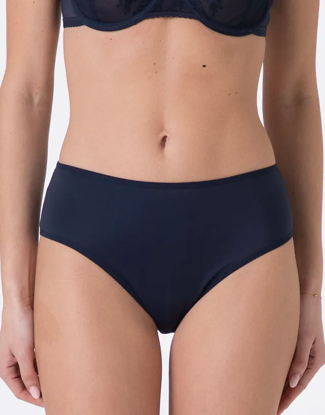 Lovable Invisible Lift Slip midi blu navy in microfibra invisibile