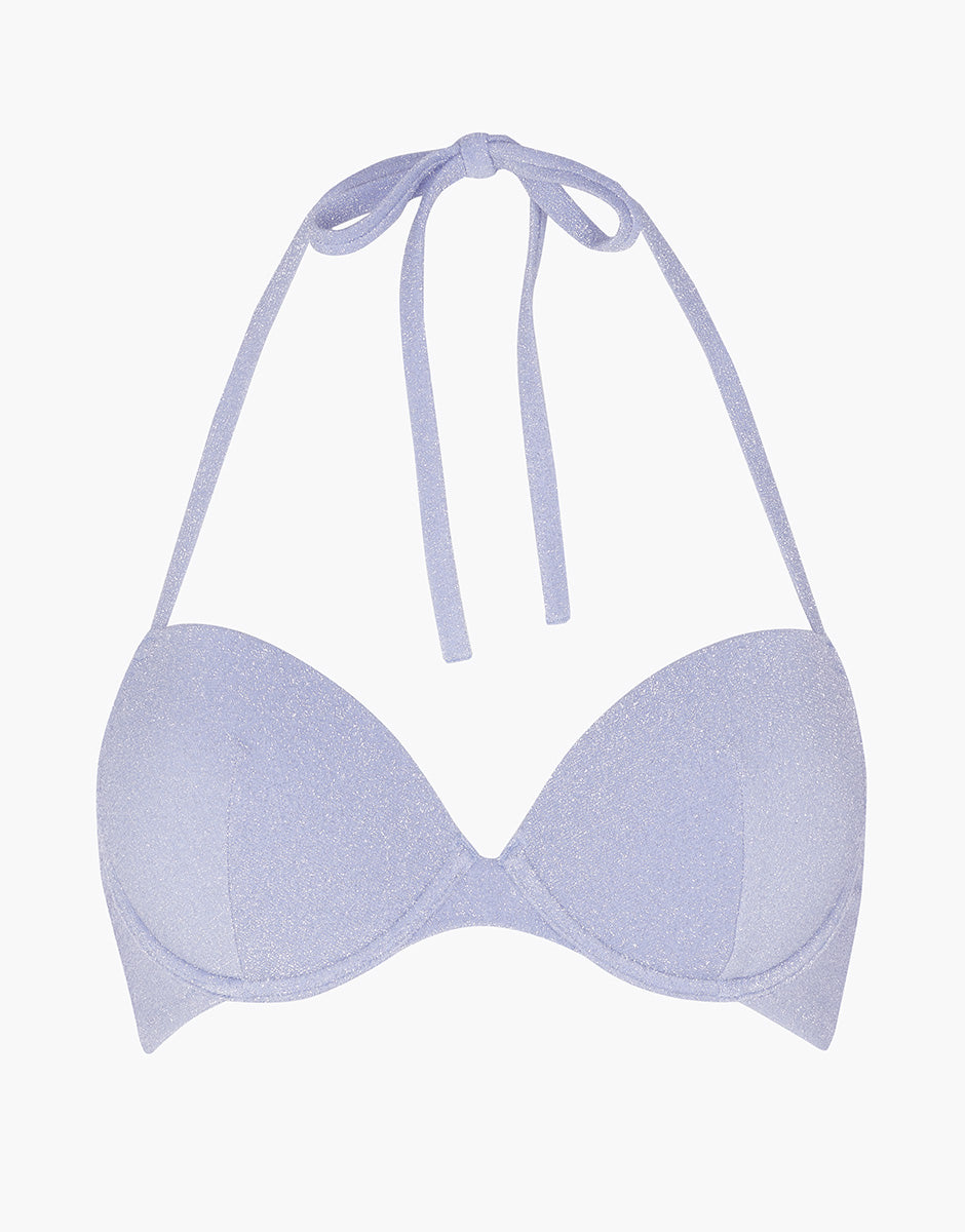 Lovable Glam Shiny Micro Sparkly Micro Reggiseno Push-Up 2B azzurro