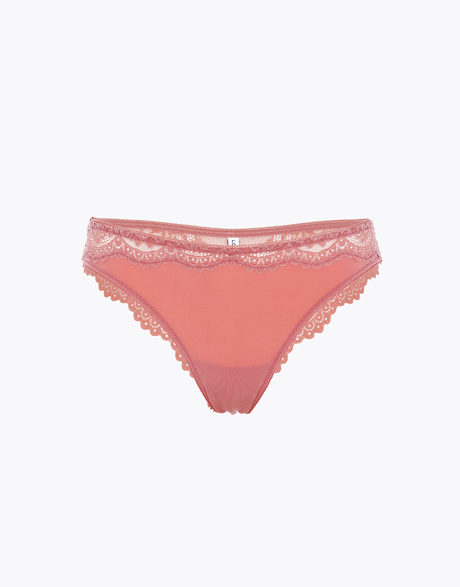 Lovable So Lacy Panties Stylish Lace brasiliano terracotta chiaro microfibra e pizzo