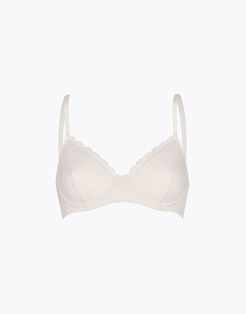 Lovable Invisible Cotton Trendy Modal reggiseno con ferretto avorio pizzo