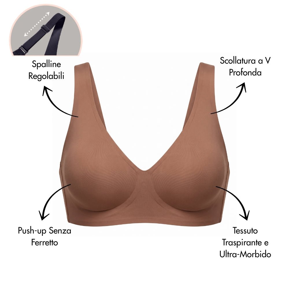 Notorious Notorious N°02 reggiseno con scollatura a V senza ferretti
