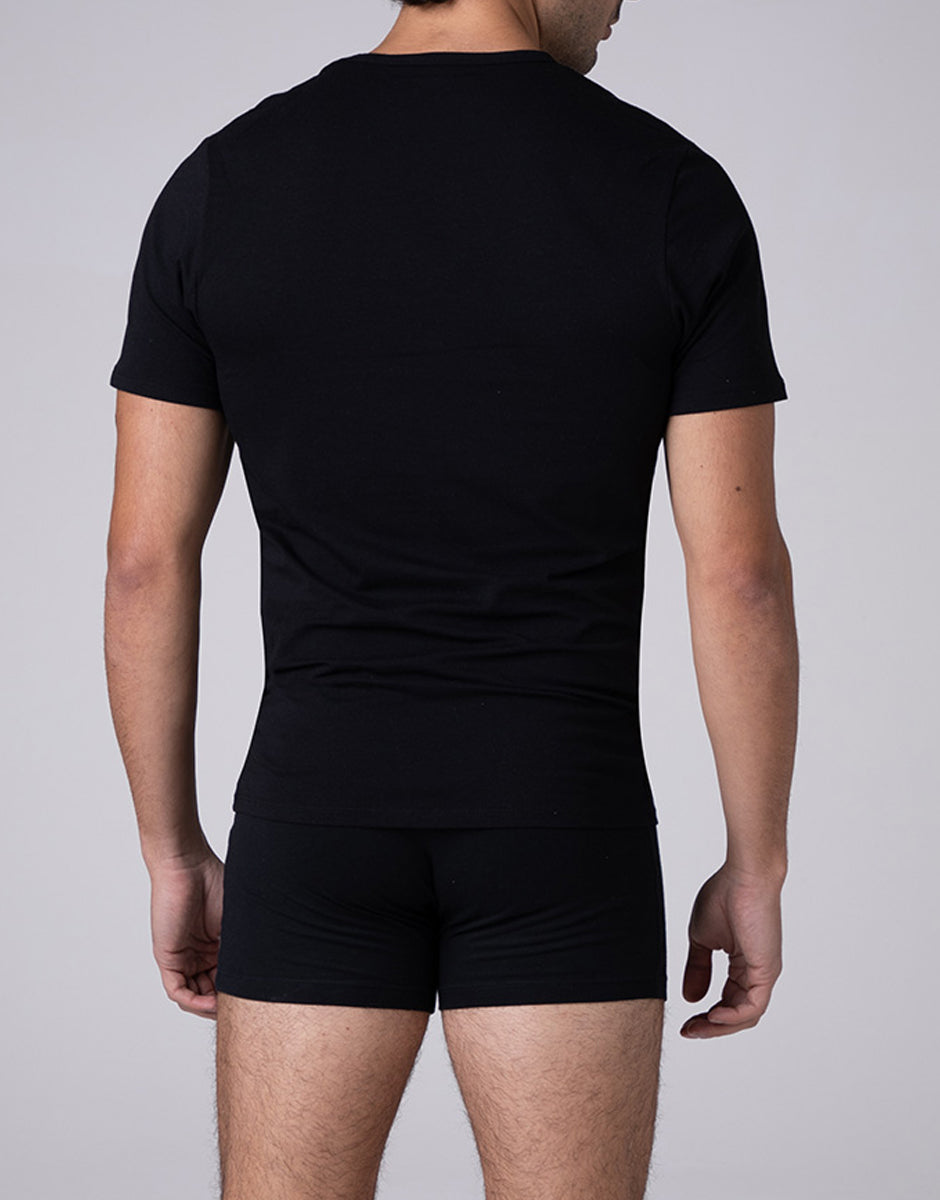 Lovable Basic Soul Cool Sensation t-shirt nera in cotone elasticizzato