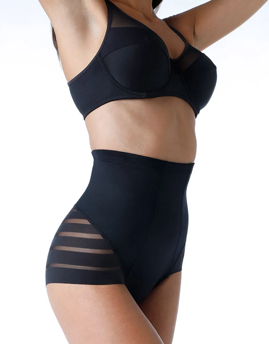 Lovable Body Bliss Fancy Shaping guaina vita alta nera microfibra modellante