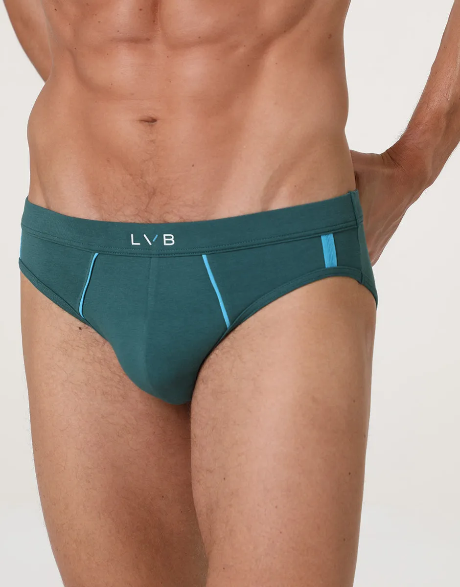 Lovable Lovely Sporty Stretch Cotton slip verde mediterraneo e turchese in cotone elasticizzato