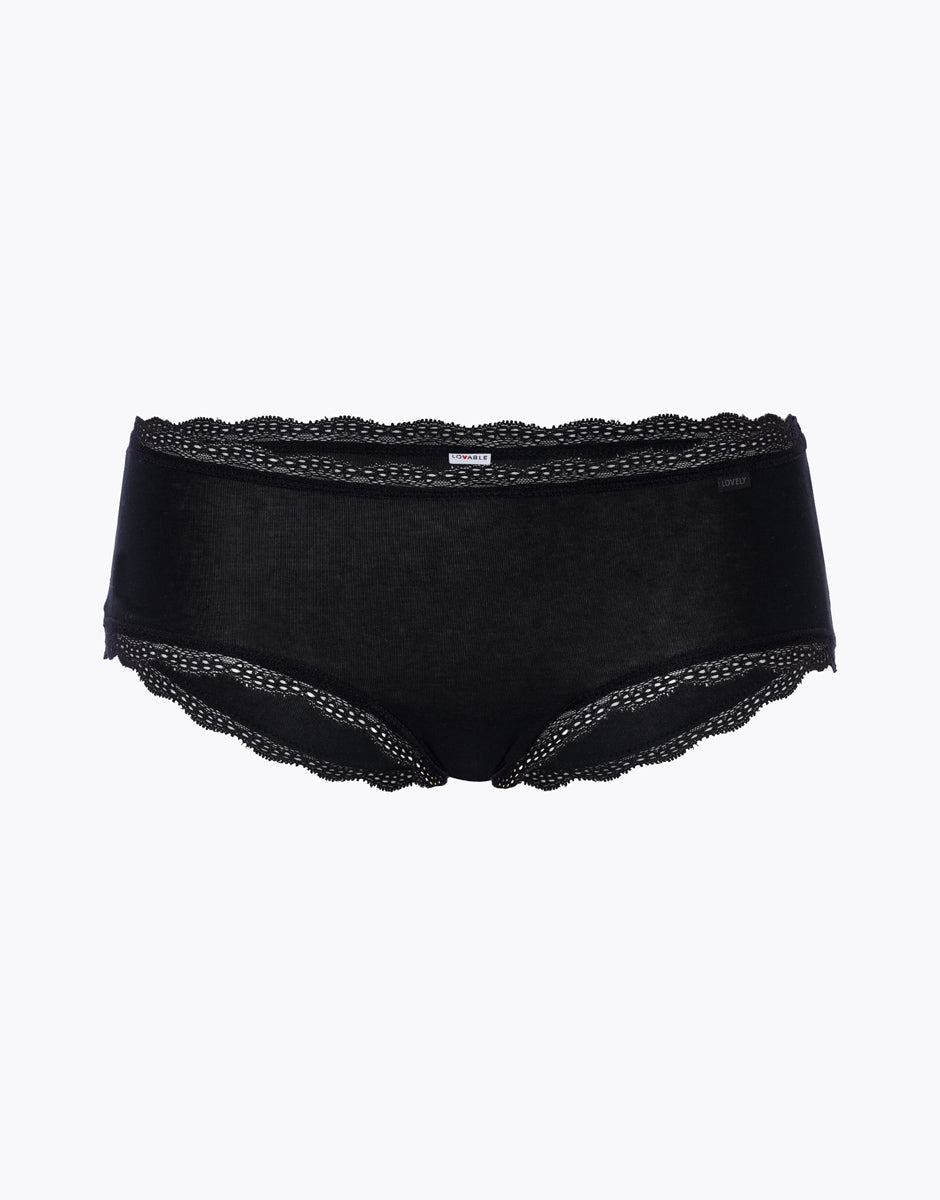 Lovable Lovely shorty in cotone elasticizzato nero