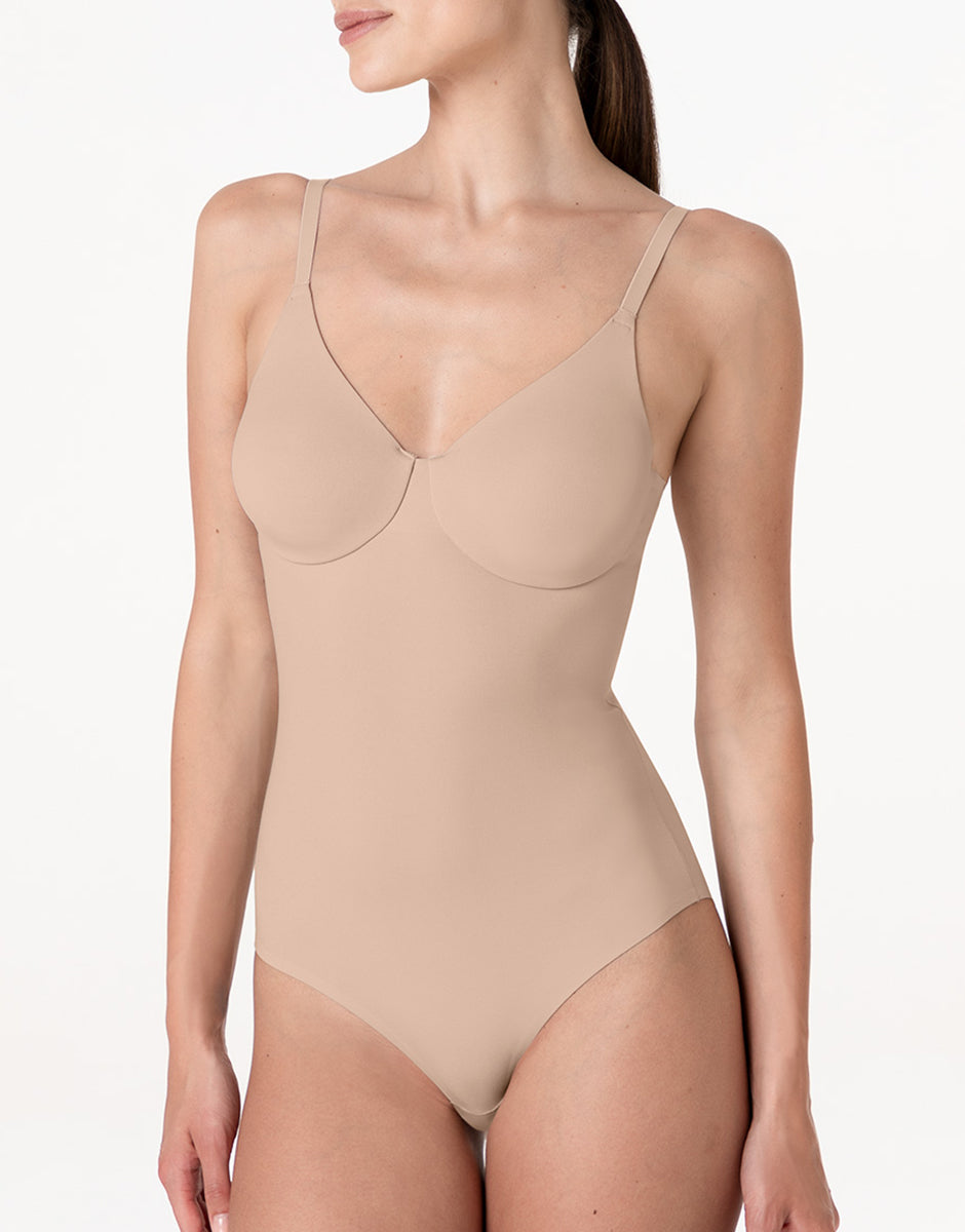 Lovable Invisible Essence body con ferretto in microfibra nudo chiaro