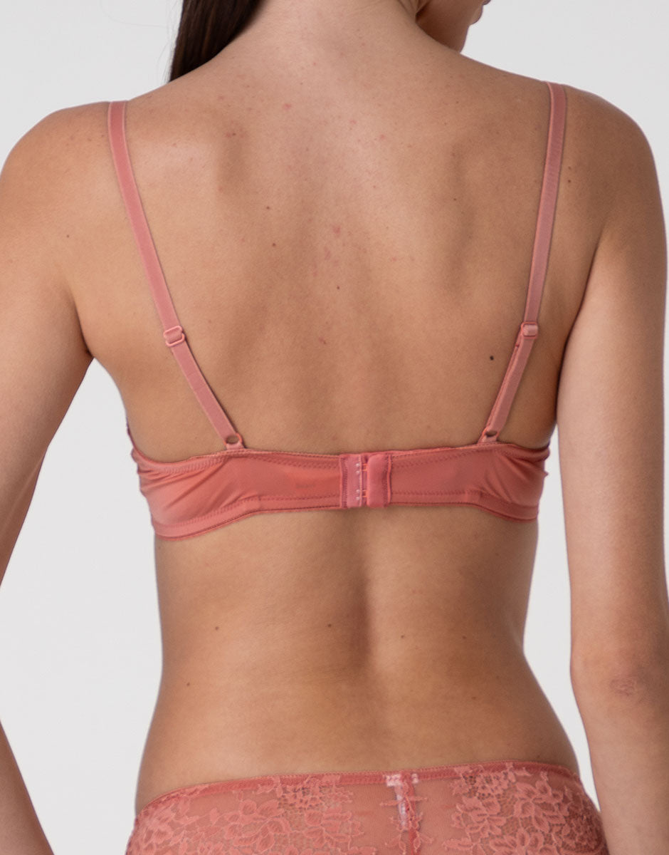 Lovable Stylish Lace reggiseno balconcino terracotta chiaro pizzo