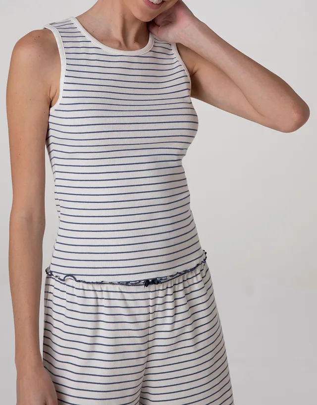 Lovable Basic Soul Pigiama con Top e Pantaloncini pigiama a costine