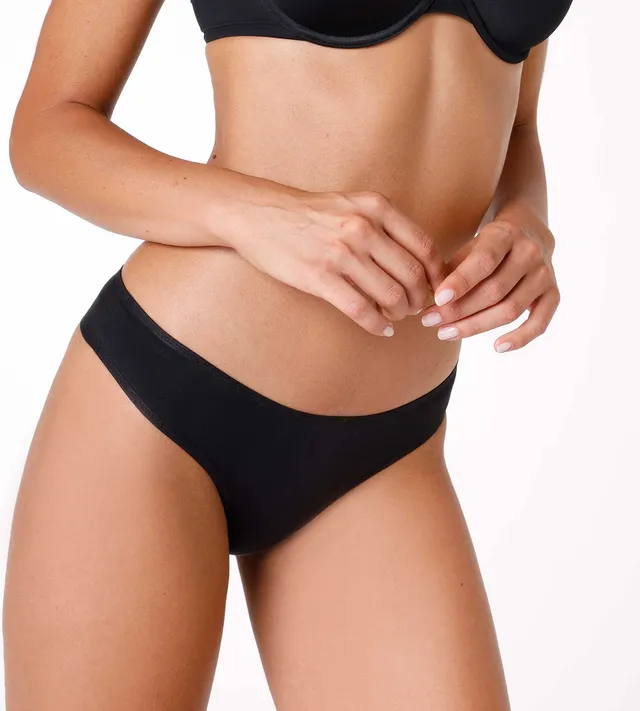 Lovable Invisible Lift Brasiliano microfibra nero 2/S–5/XL