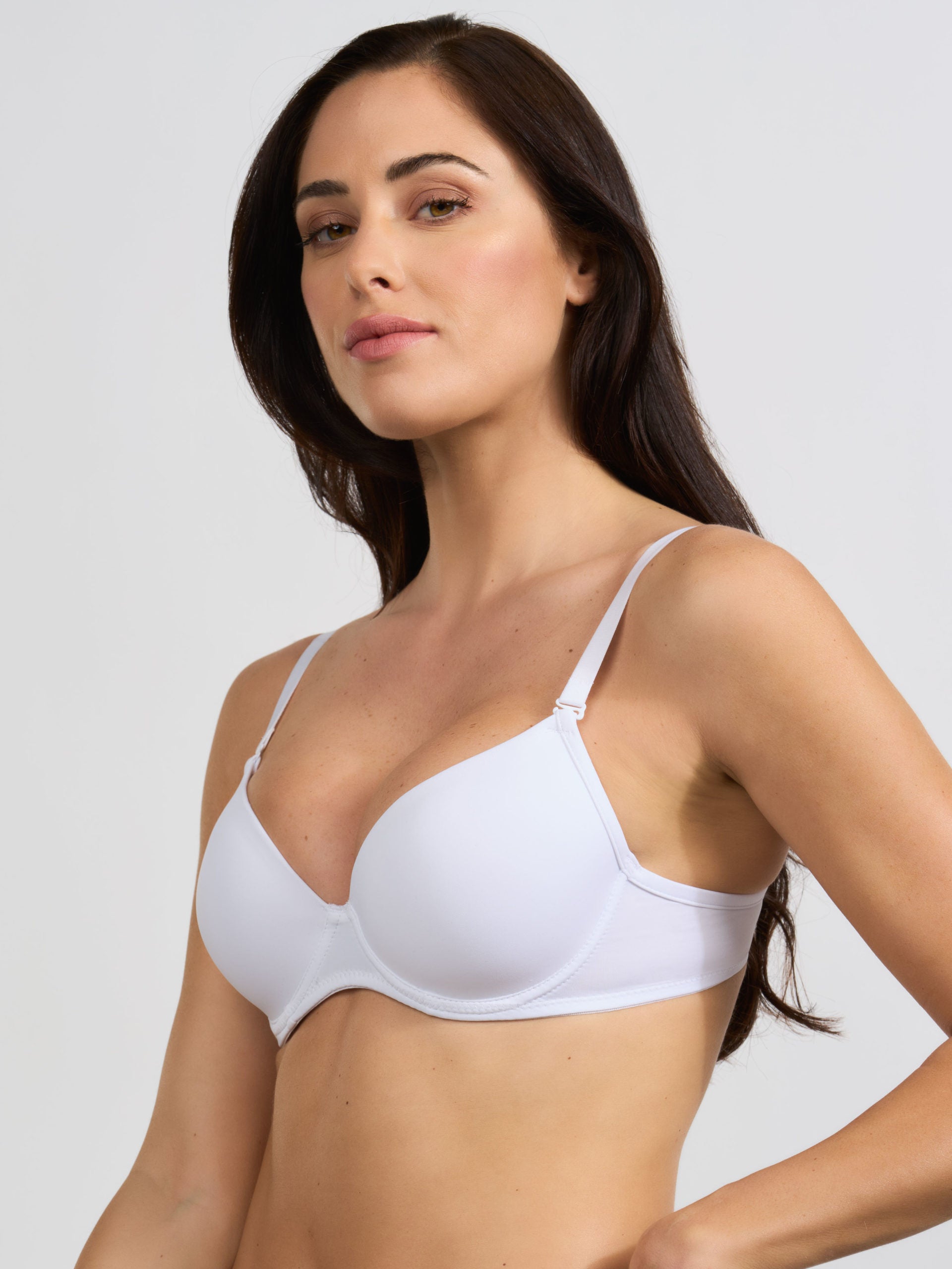 SPIMAN Design Reggiseno balconcino imbottito nero coppa B