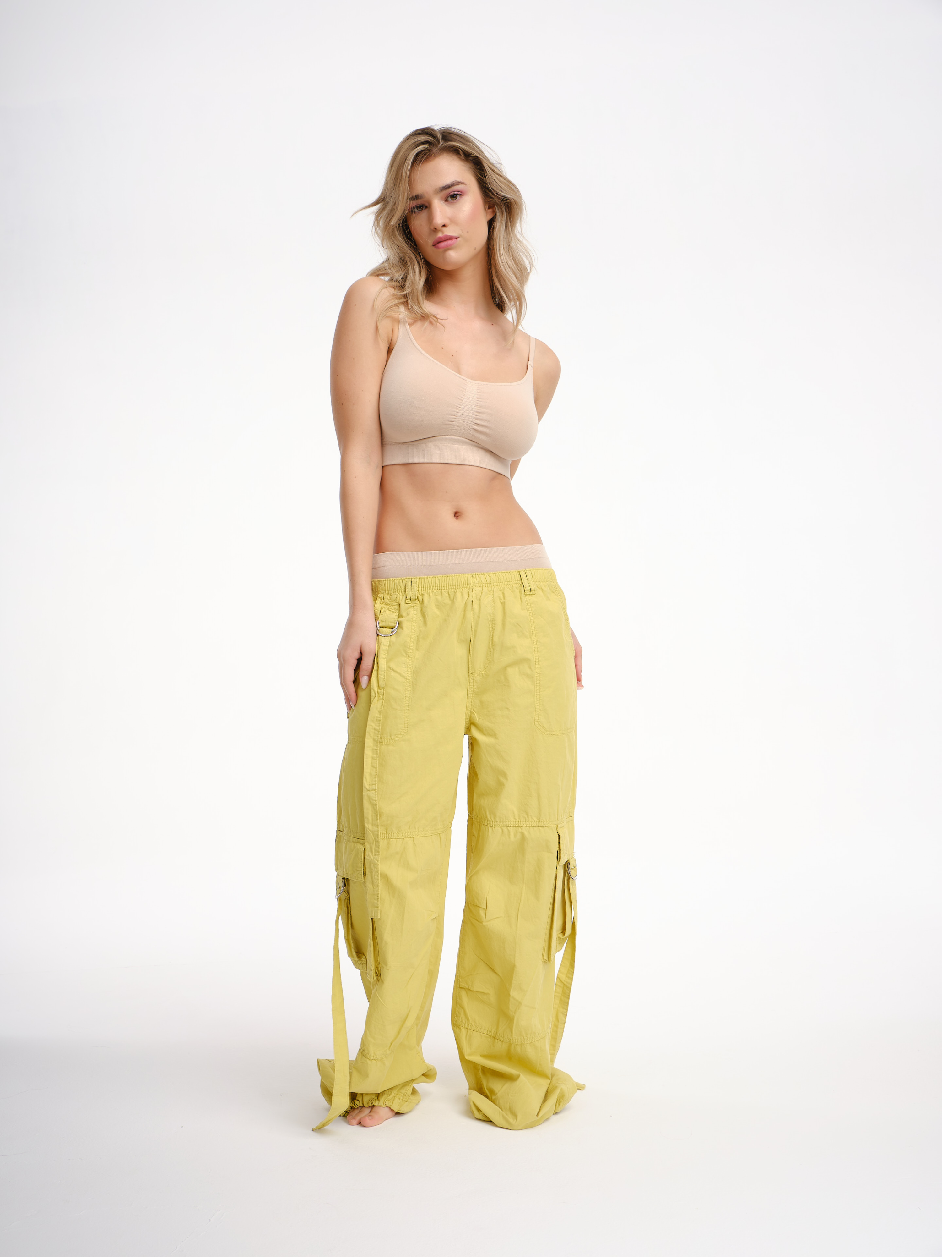 SPIMAN #Lifestyle Bamboo Bralette contenitiva in bamboo cipria
