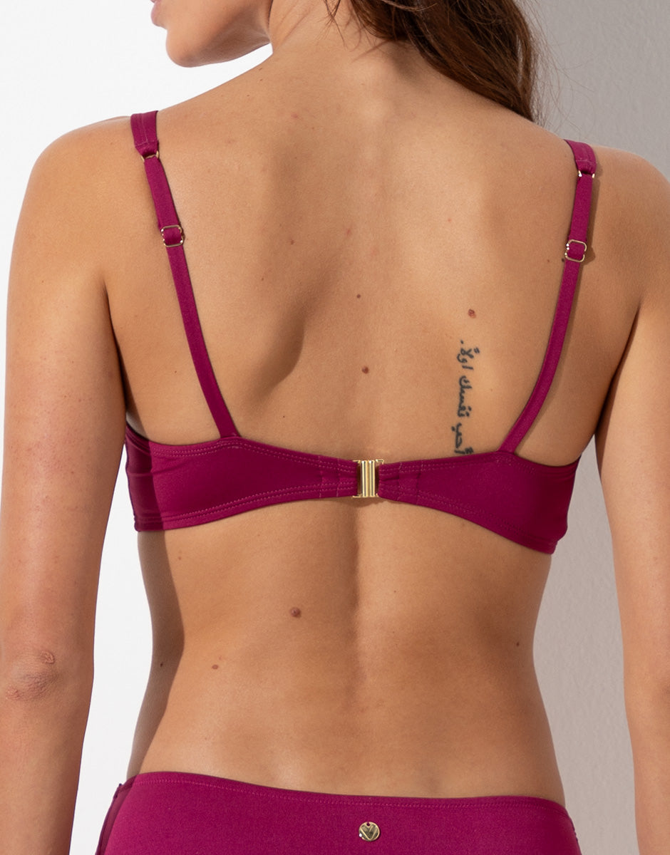 Lovable Glam Shiny Micro reggiseno triangolo lampone viola