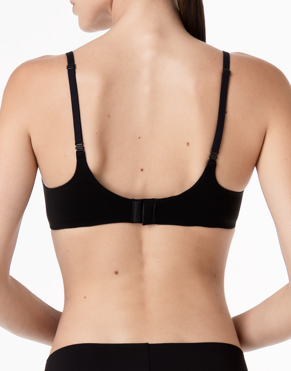 Lovable Invisible Essence reggiseno senza ferretto nero in microfibra
