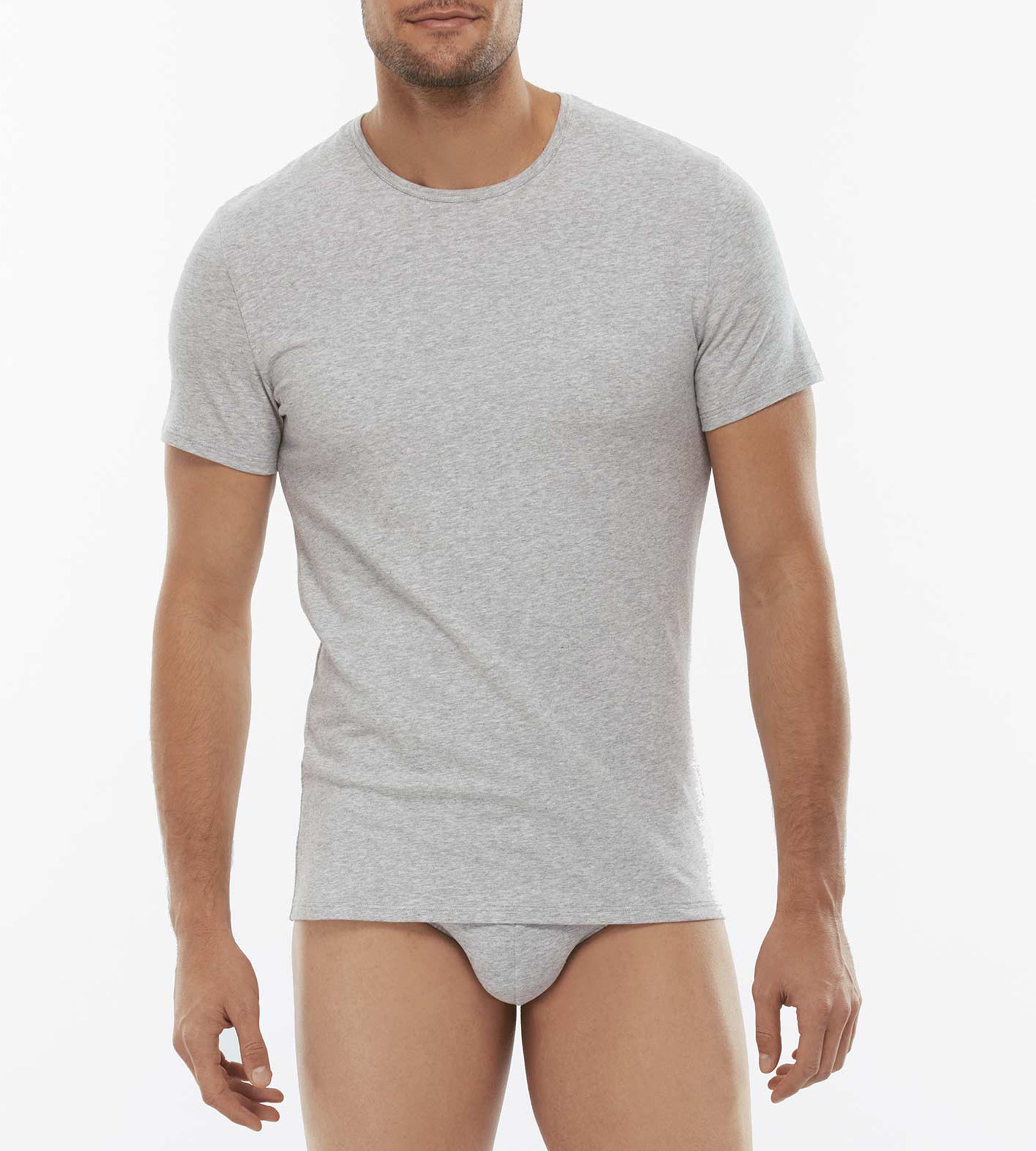 Lovable Basic Soul Cotton Stretch T-shirt girocollo grigio