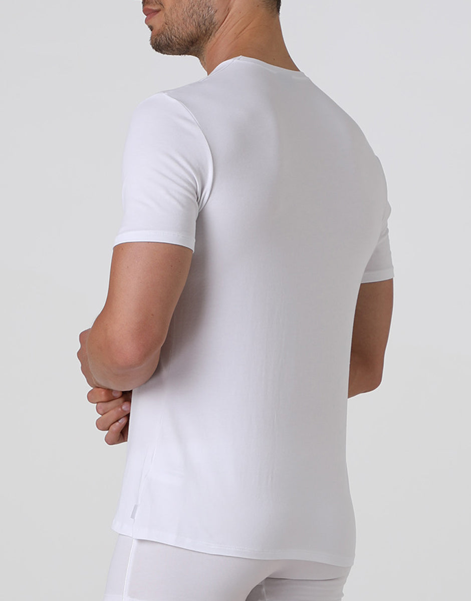 Lovable Basic Soul L6016 T-shirt girocollo in cotone bianca