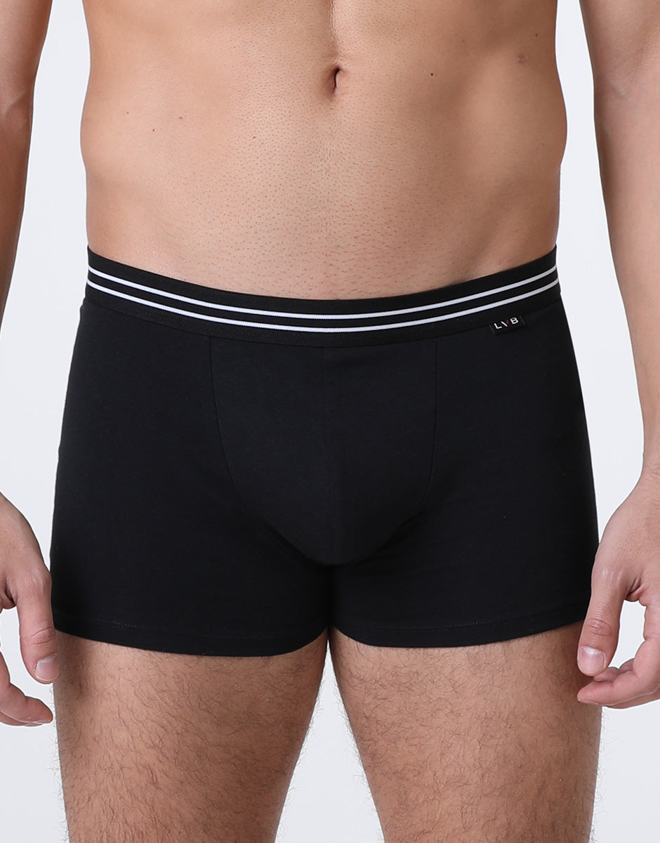 Lovable Value Elegance Basic Multipack boxer bipack nero in cotone elasticizzato