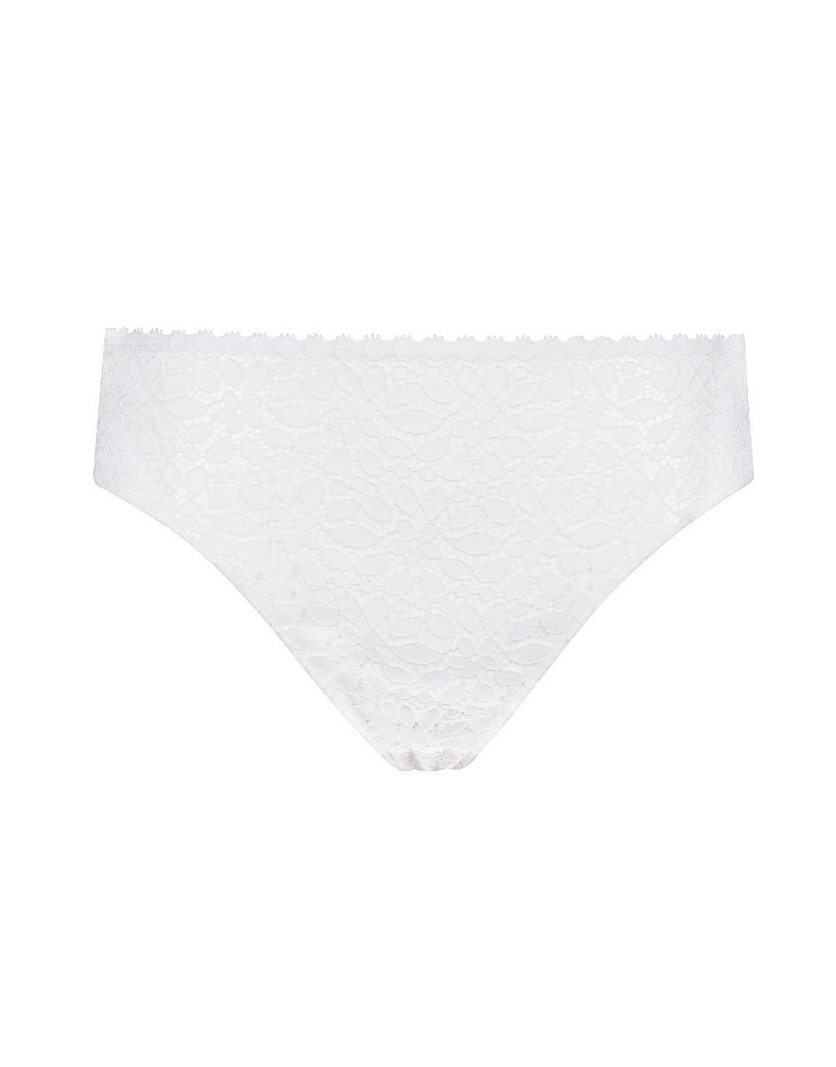 Lovable Value Elegance slip vita alta bianco in pizzo elastico