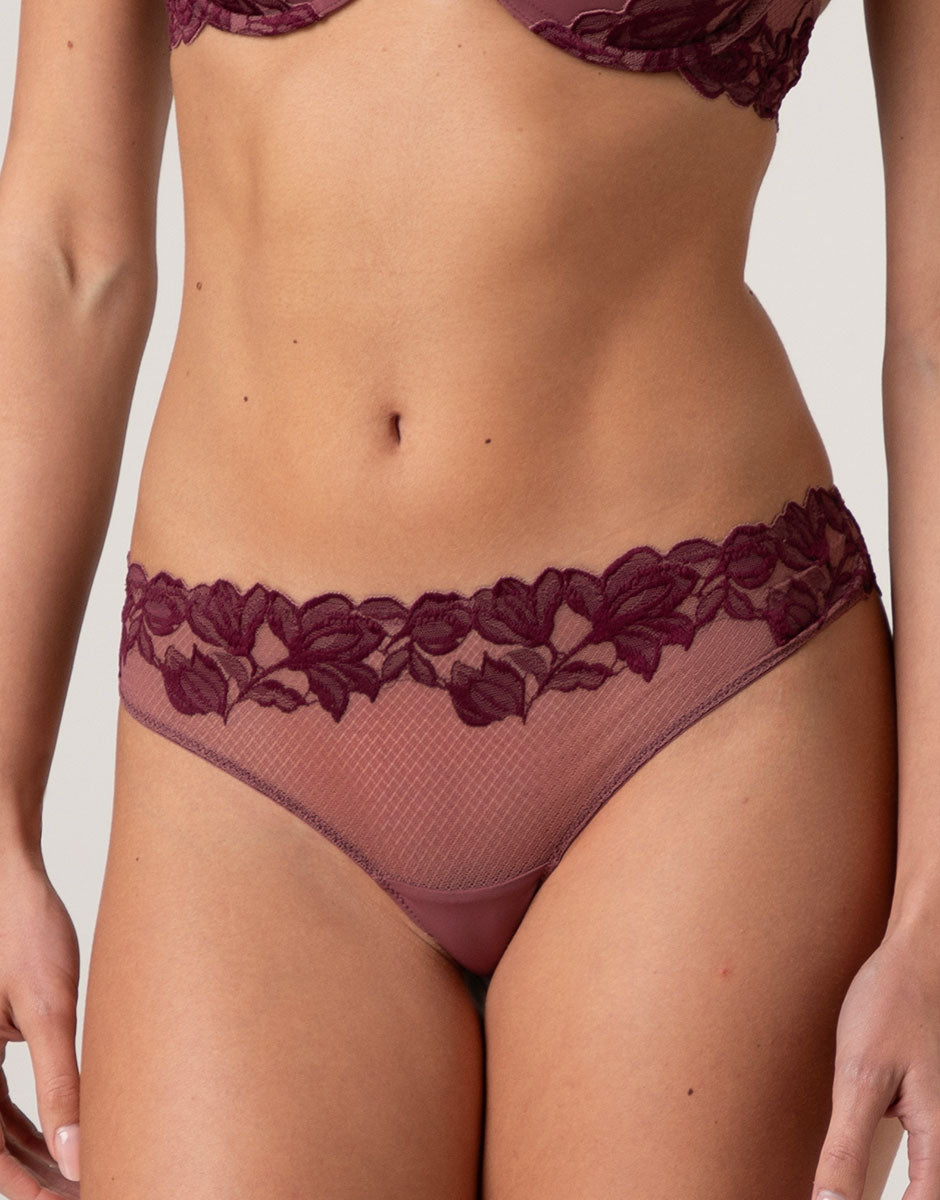 Lovable So Lacy Panties Elegant Muse brasiliano rosso amaranto in pizzo