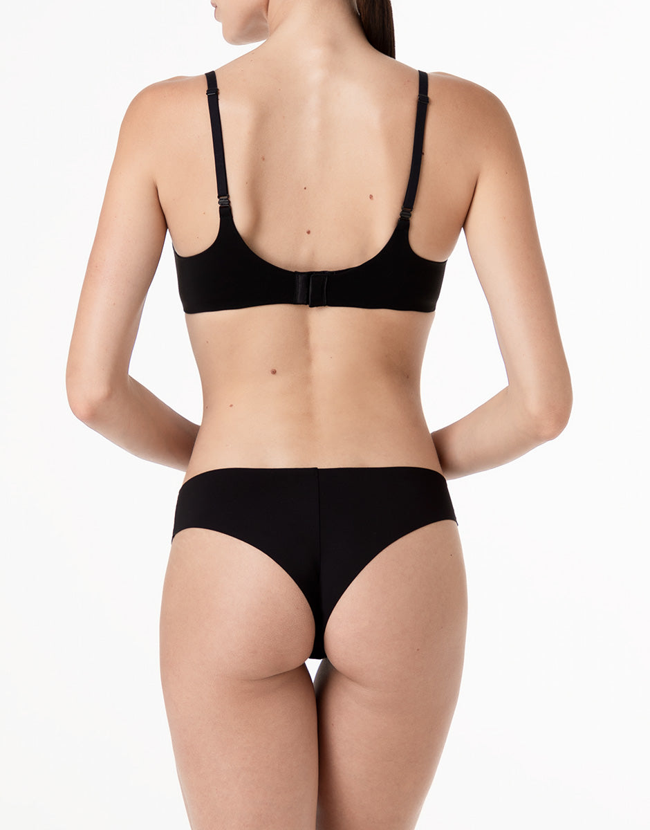 Lovable Invisible Essence reggiseno senza ferretto nero in microfibra