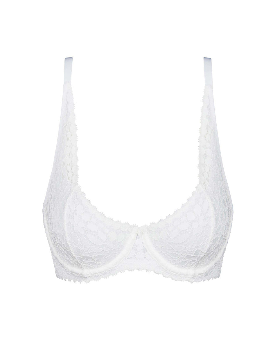Lovable Value Elegance Reggiseno con ferretto bianco in pizzo elastico