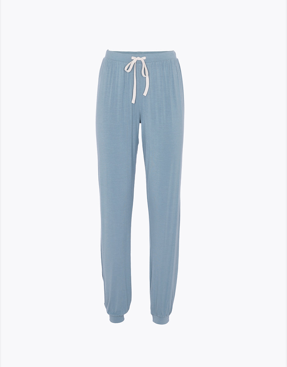 Lovable Basic Soul pantaloni lunghi con polsino in viscosa elasticizzata carta da zucchero