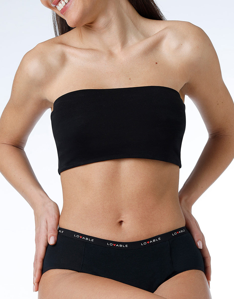 Lovable Lovely NUOVA culotte da ciclo nera flusso abbondante