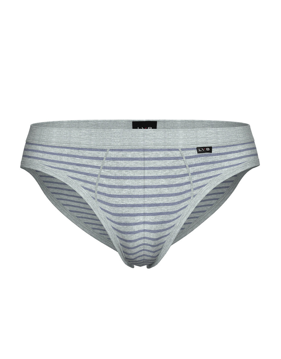 Lovable Lovely Slip Jacquard Cotton Modal slip grigio melange e avio