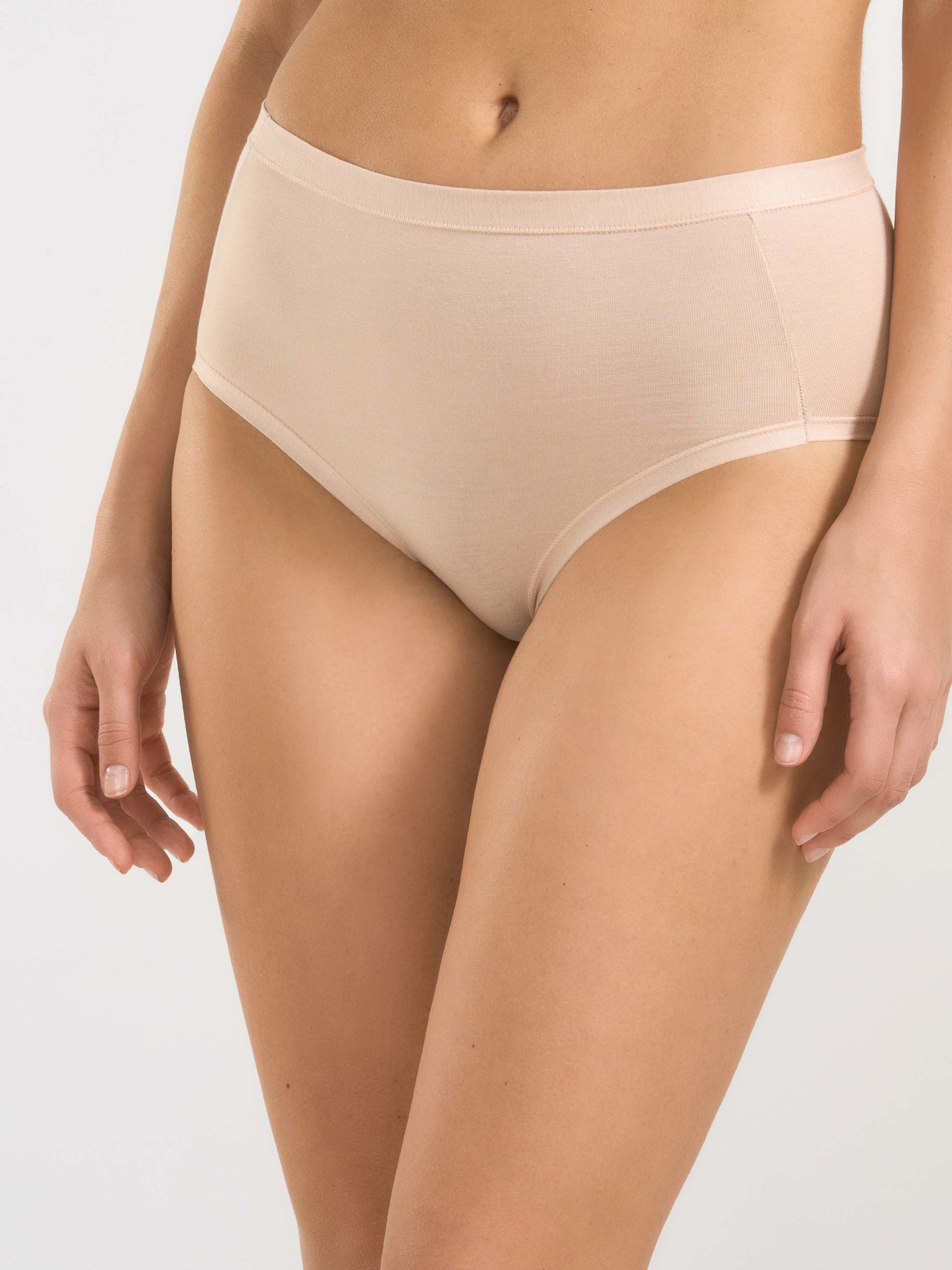 SPIMAN Cotone Modal slip maxi bianco in cotone Modal elastico