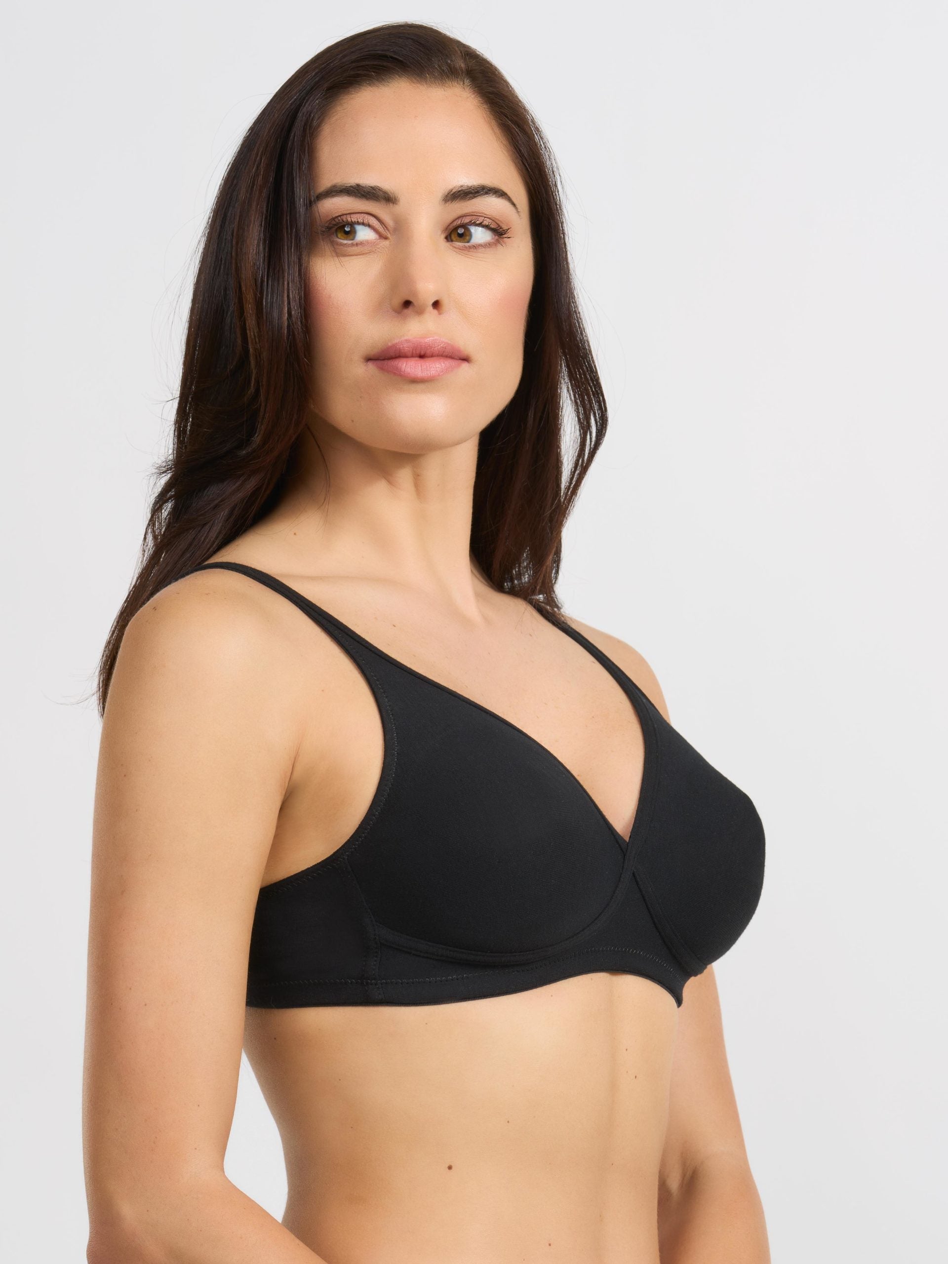 SPIMAN Millennial reggiseno in cotone elasticizzato bianco
