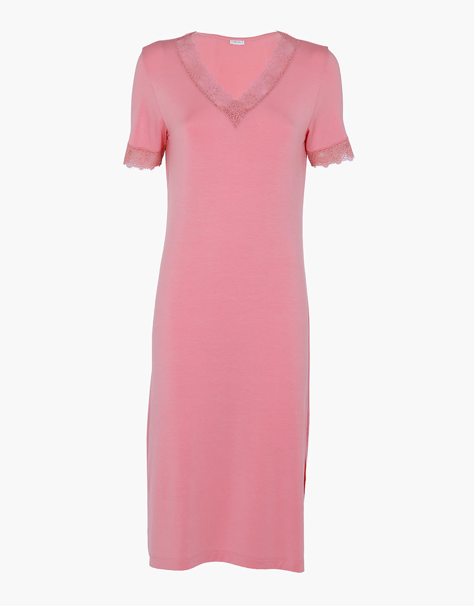 Lovable Basic Soul Elegant Modal camicia da notte rosa malva modal elasticizzato
