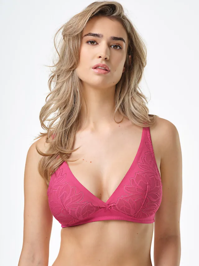 SPIMAN Class Reggiseno Modello Vela senza Ferretto jacquard floreale