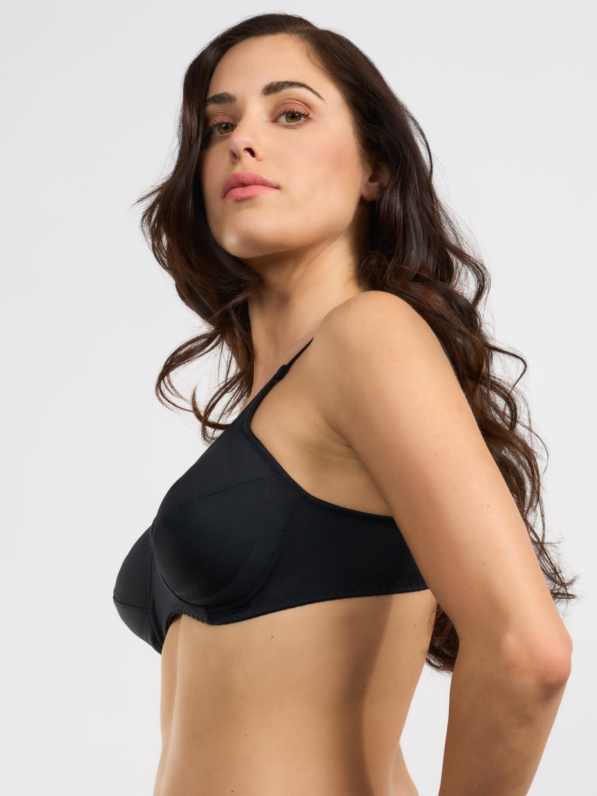 SPIMAN Millennial Reggiseno senza ferretto bianco coppa C